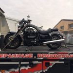 Remorquage d'une moto
